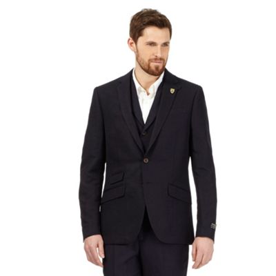 Hammond & Co. by Patrick Grant Navy linen blend blazer